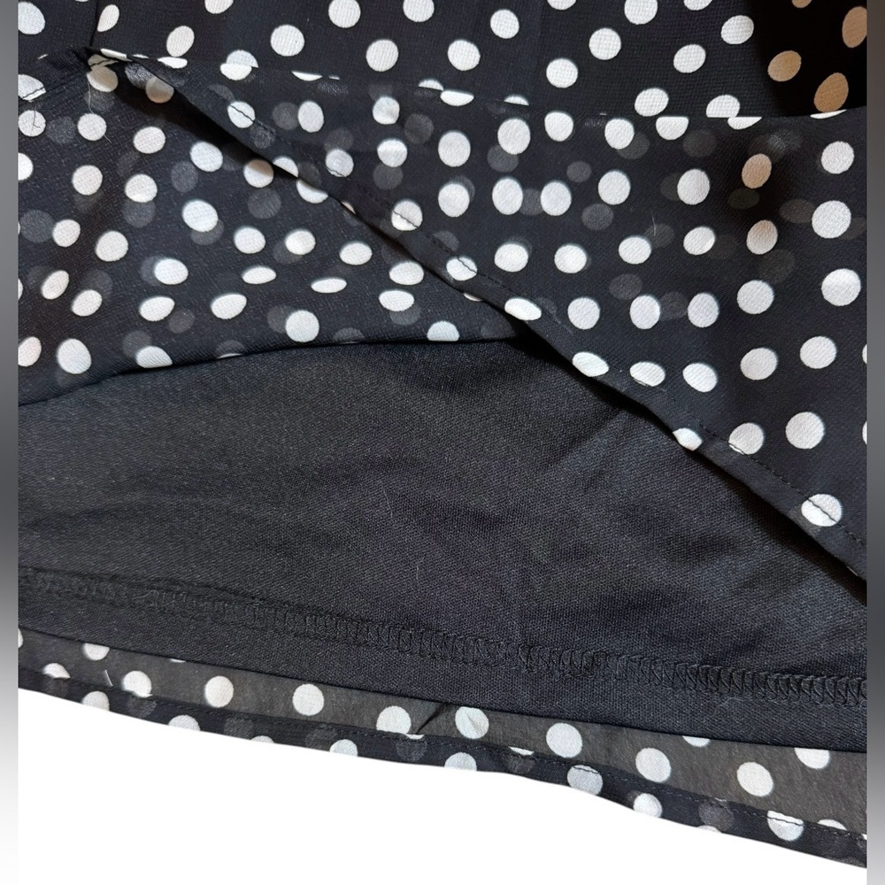 NWT Brixon Ivy Wesley Polka Dot Print Dress, Black and White, Size Medium - Picture 10 of 13